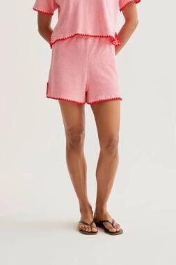 NEW COMPANIA FANTASTICA relaxed terry short in pink
